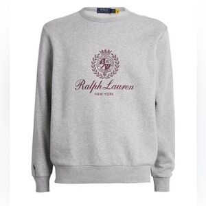 Ralph Lauren Gray Crewneck NEW YORK Logo Sweatshirt 2XLT Preppy College Academia